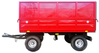Traktor qoşqusu 6 ton 4 təkərli GLB-DAT C (arxa və yanlara boşaldan)